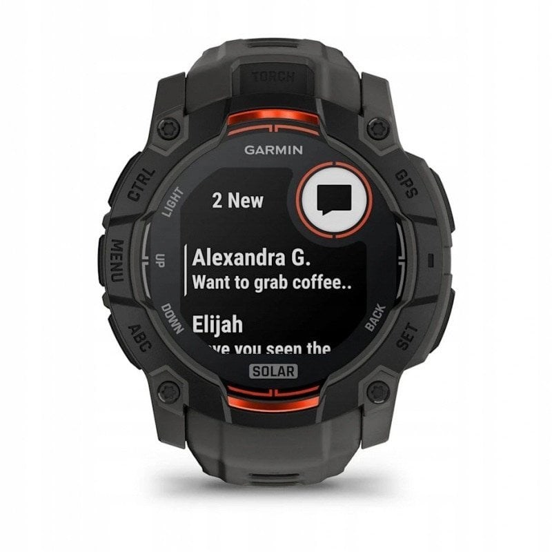 GARMIN Instinct 3 50mm SOLAR Black smartwatch