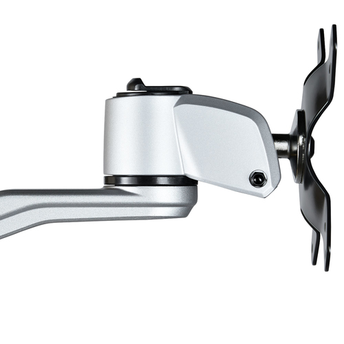 StarTech.com Desk Mount Dual Monitor Arm - Premium Articulating Monitor Arm - up to 30” VESA Mount Displays - Height Adjustable Monitor Mount - Rotate/Tilt/Swivel - Clamp/Grommet - Silver