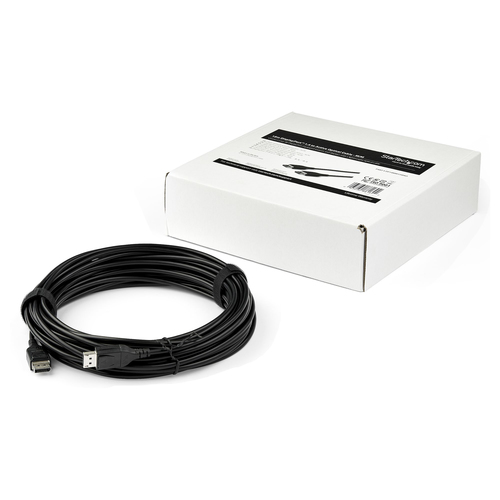 StarTech.com 50ft (15m) DisplayPort Active Optical Cable (AOC) - 8K 60Hz/4K 120Hz Video - Fiber Optic DisplayPort 1.4 Cable - HDR10 HBR3 - Long Ultra HD DP to DP Cord for Monitor/Display
