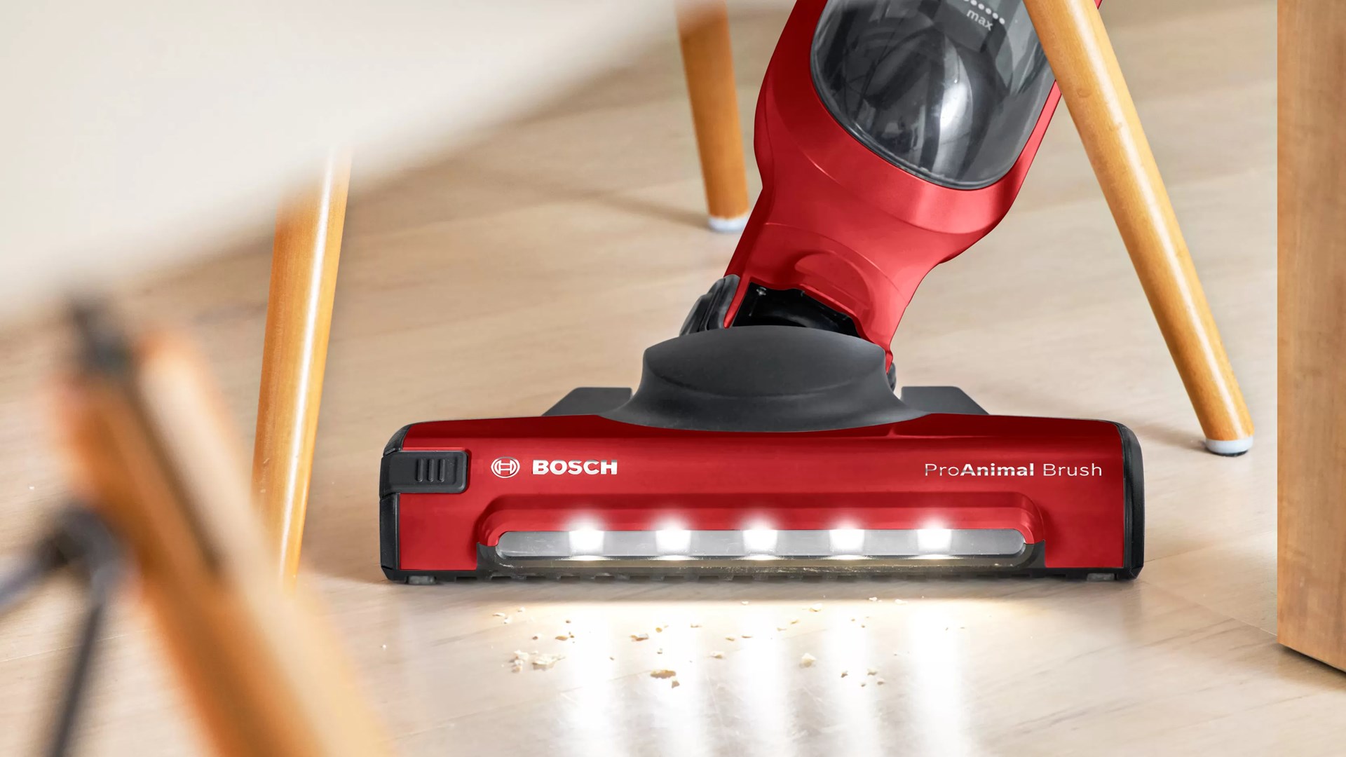 Bosch Serie 4 BBH3ZOO28 stick vacuum/electric broom Battery Dry Bagless 0.4 L Red 2.15 Ah