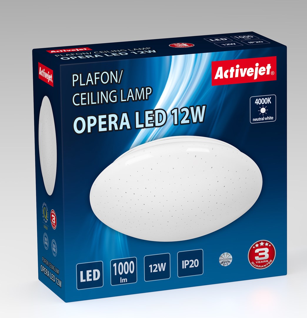 Modern LED ceiling plafond Activejet OPERA LED 12W