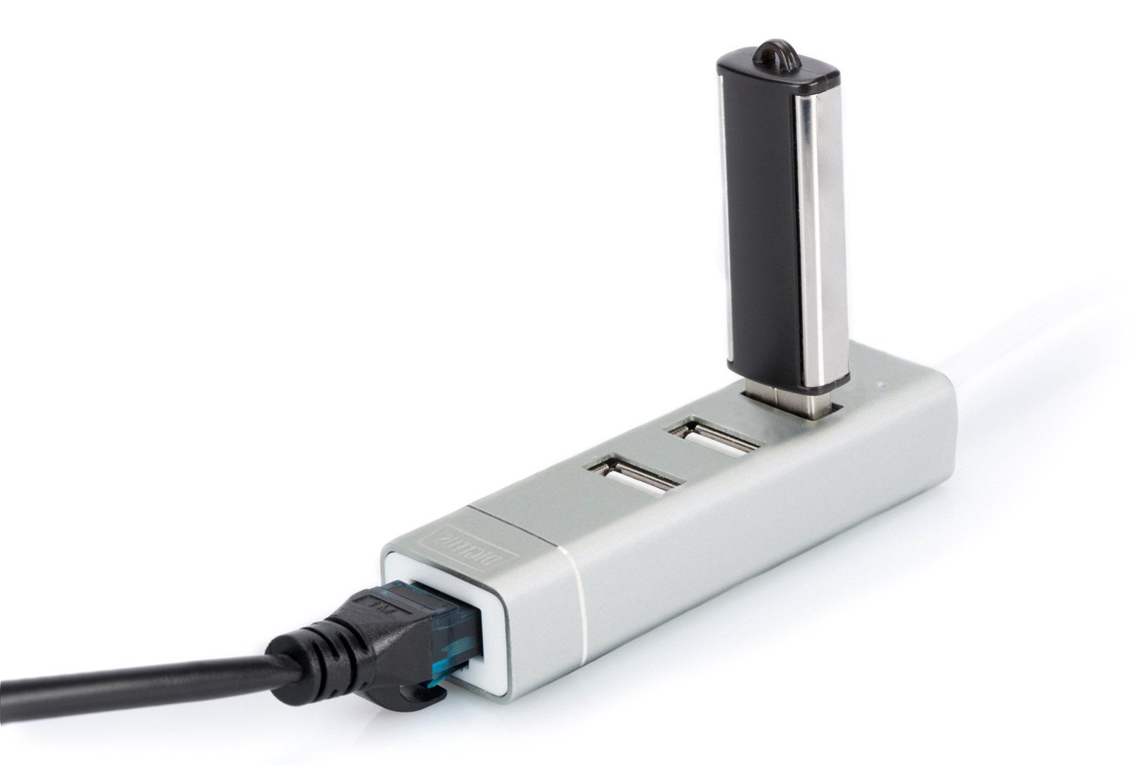 Digitus USB Type-C™ 3-Port Hub + Fast Ethernet LAN Adapter