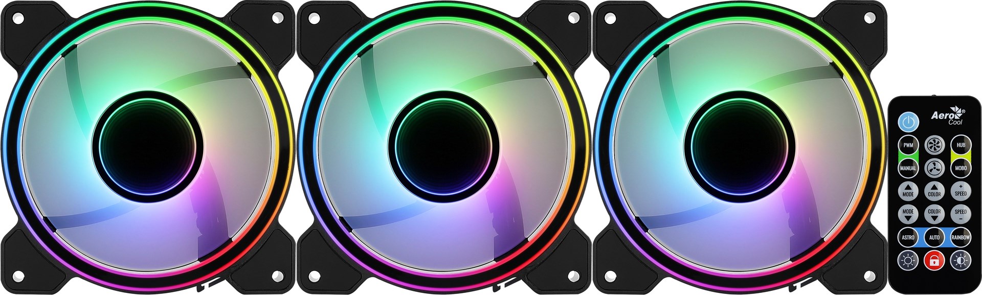 Aerocool Mirage 12 ARGB Pro Computer case Cooling set 12 cm Black