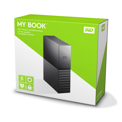 Western Digital My Book external hard drive 6 TB 3.5" Micro-USB B 3.2 Gen 1 (3.1 Gen 1) Black