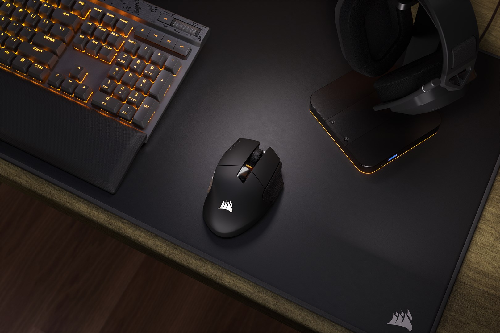 Corsair SCIMITAR ELITE WIRELESS mouse Gaming Right-hand RF Wireless + Bluetooth + USB Type-C Optical 26000 DPI