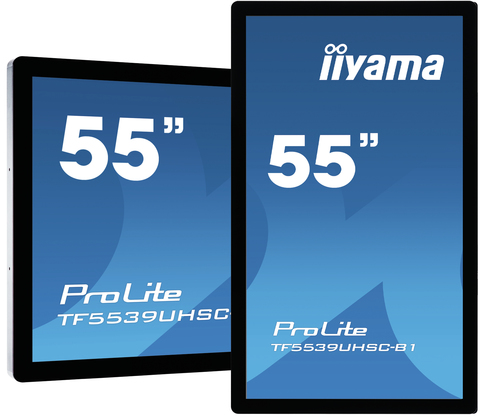 iiyama ProLite TF5539UHSC-B1AG-REF computer monitor 139.7 cm (55") 3840 x 2160 pixels 4K Ultra HD LED Touchscreen Multi-user Black