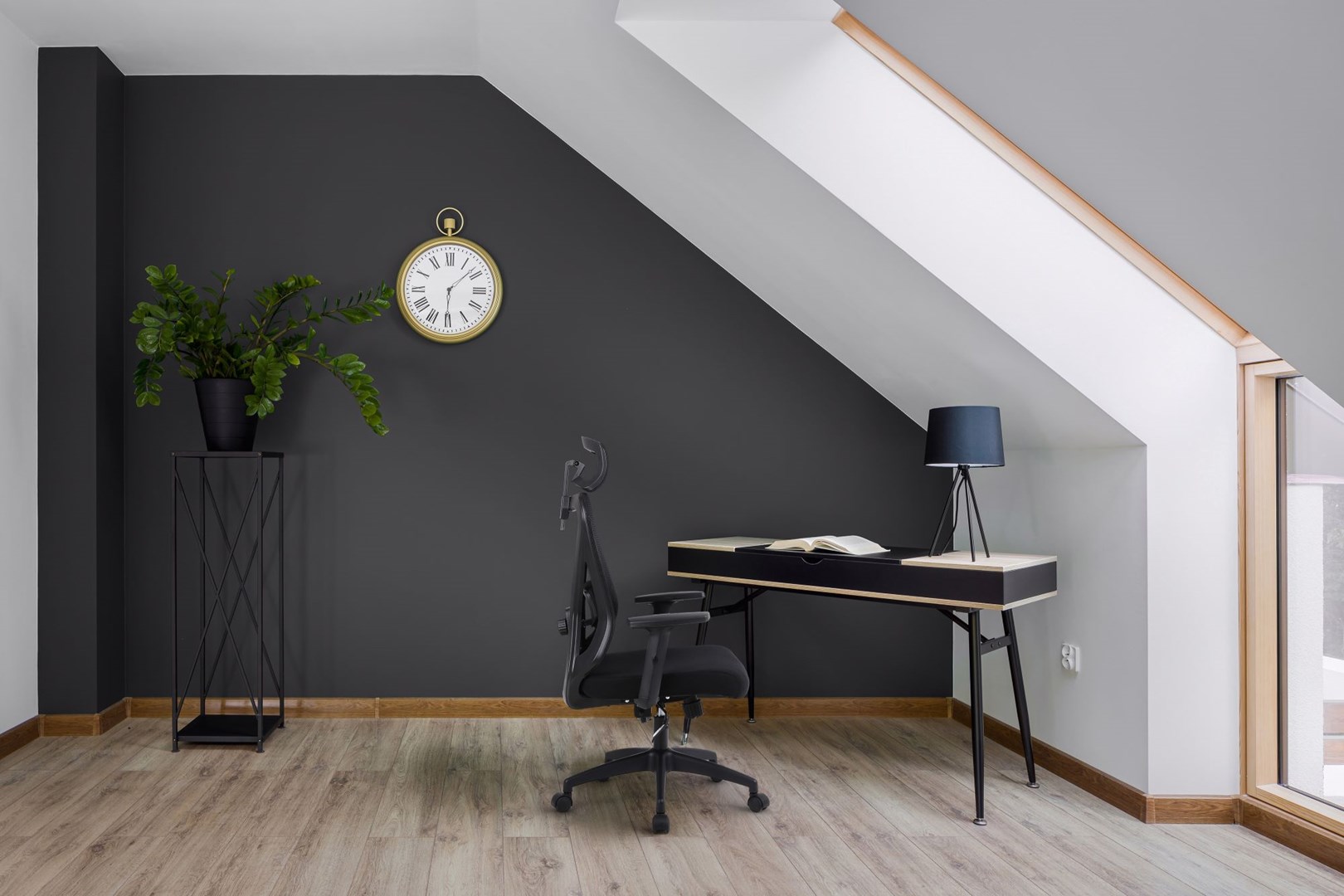 Activejet T5 ergonomic office chair black