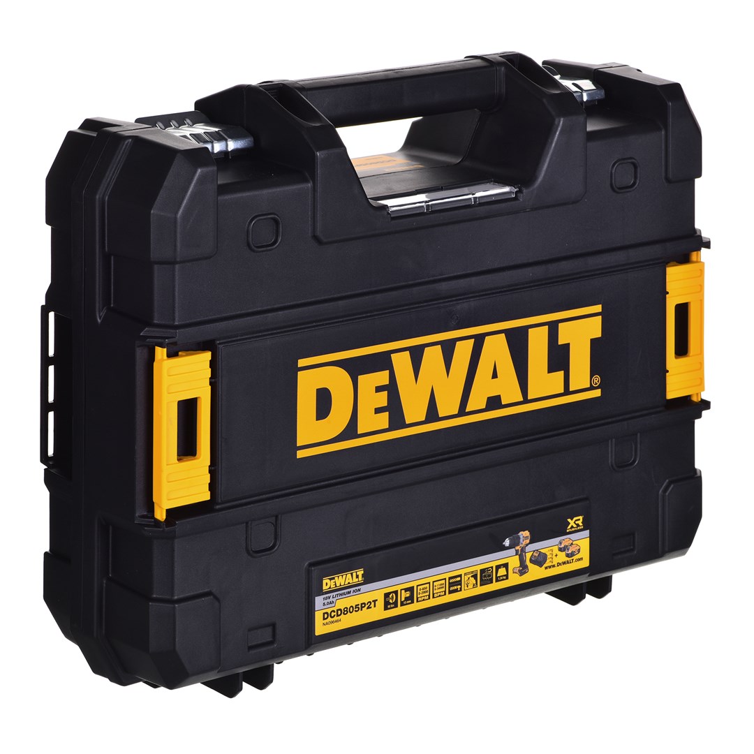 DRILL/DRIVER DEWALT DCD805P2T 18V 2X5 0AH BL TSTAK