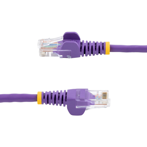 StarTech.com Cat5e Ethernet Patch Cable with Snagless RJ45 Connectors - 7 m, Purple