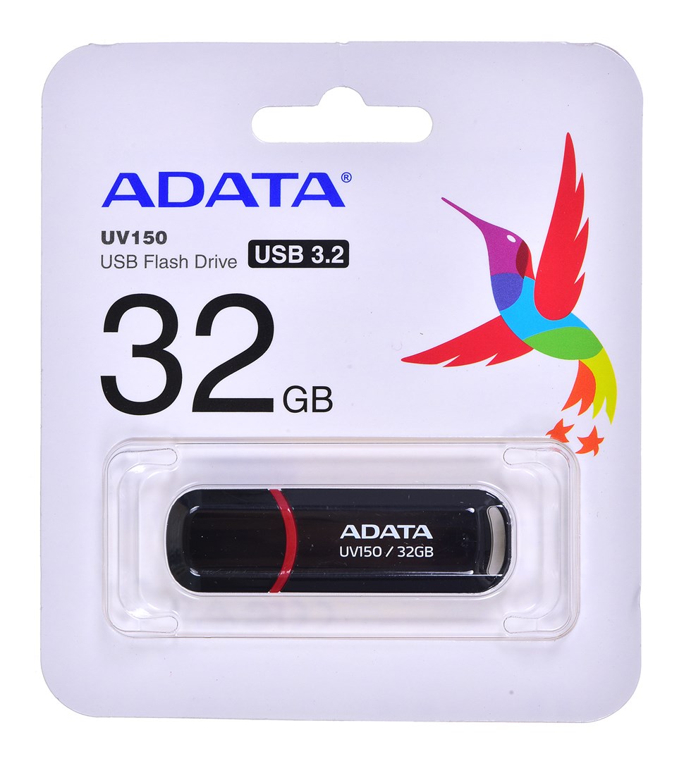 ADATA 32GB DashDrive UV150 USB flash drive USB Type-A 3.2 Gen 1 (3.1 Gen 1) Black