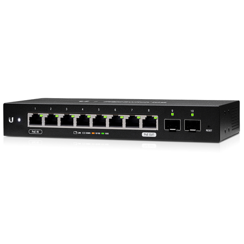 Ubiquiti EdgeSwitch 10X Managed L2 Gigabit Ethernet (10/100/1000) Power over Ethernet (PoE) Black