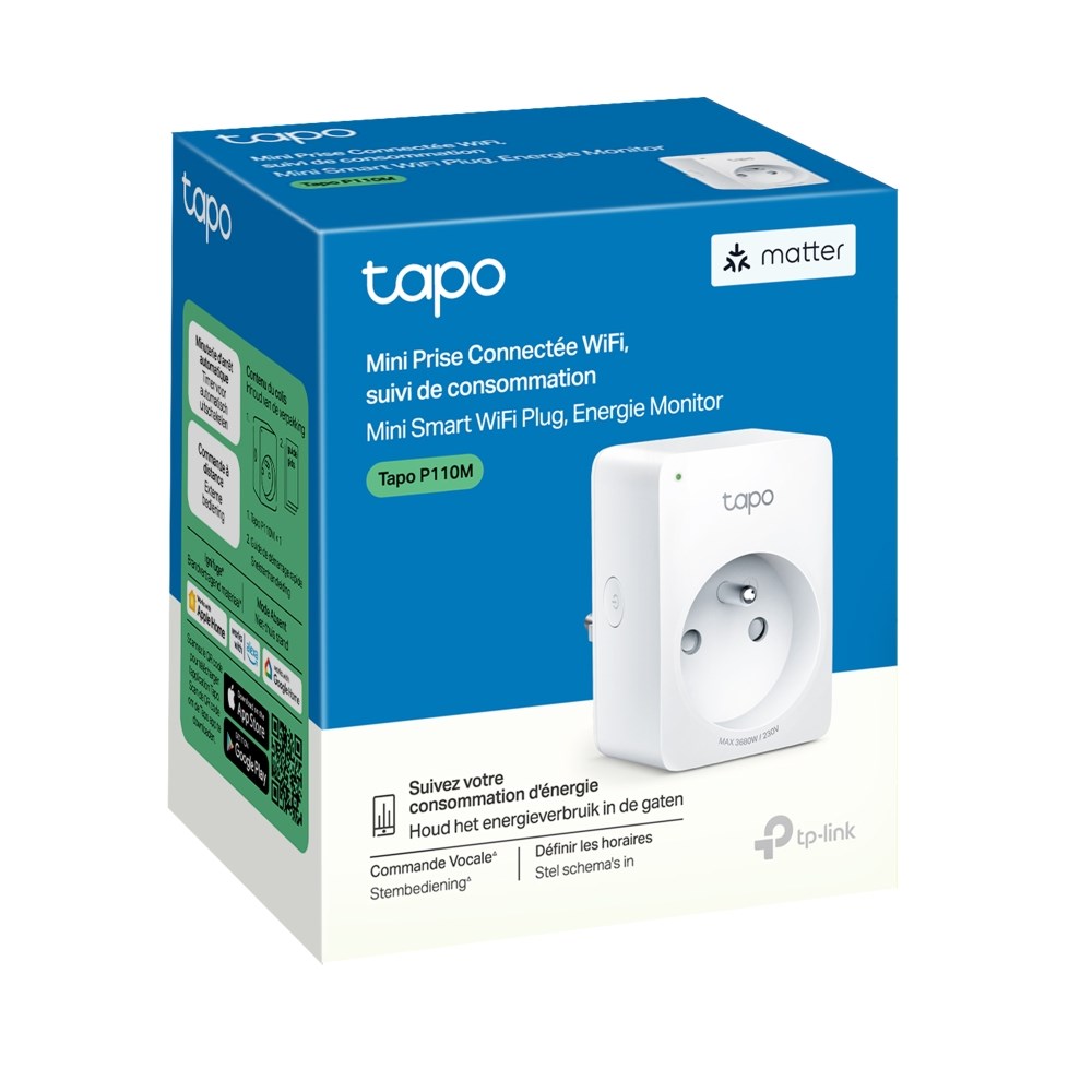 TP-Link Tapo Mini Smart Wi-Fi Plug, Energy Monitoring