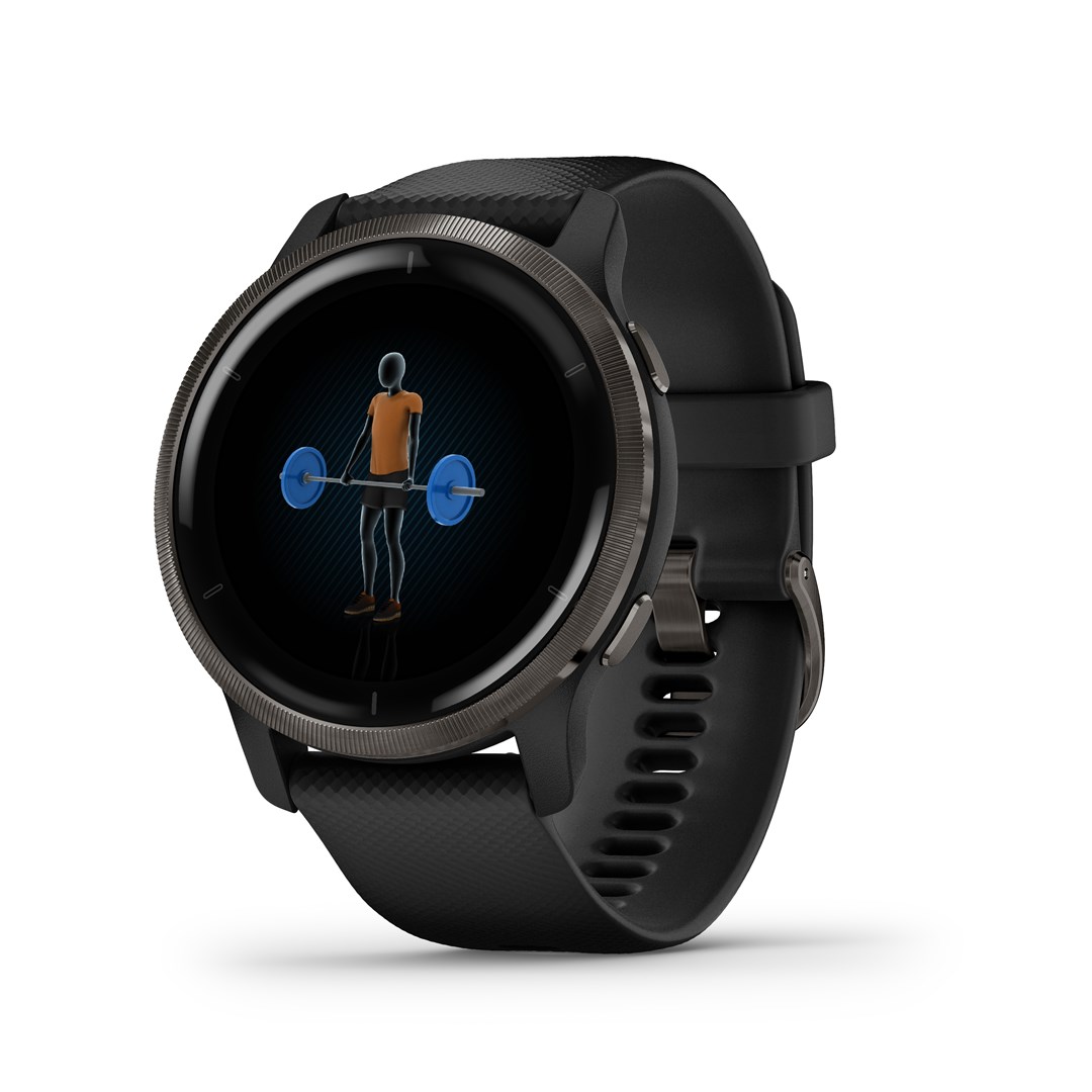 Garmin Venu 2 3.3 cm (1.3") AMOLED 45.4 mm Digital 416 x 416 pixels Touchscreen Wi-Fi GPS (satellite)