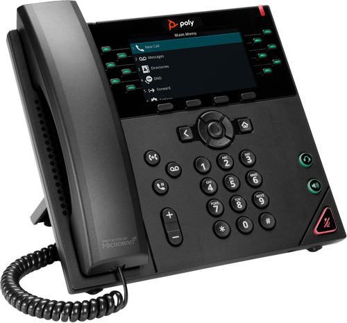 Poly VVX 450 12-Line IP Phone and PoE-enabled GSA/TAA