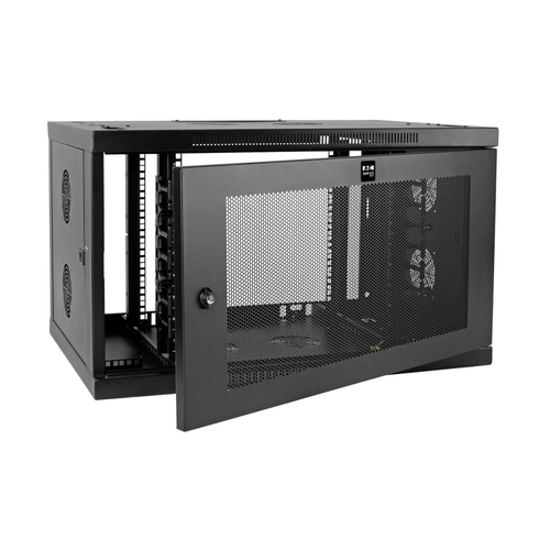 Tripp Lite SRW9UDPVRT SmartRack 9U Low-Profile Switch-Depth-Plus Wall-Mount Mini Rack Enclosure, Wide