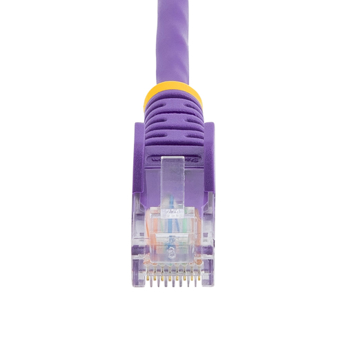 StarTech.com Cat5e Ethernet Patch Cable with Snagless RJ45 Connectors - 7 m, Purple