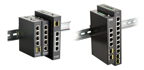 D-Link 8-port Gigabit Industrial Switch including 2 x 100/1000M SFP