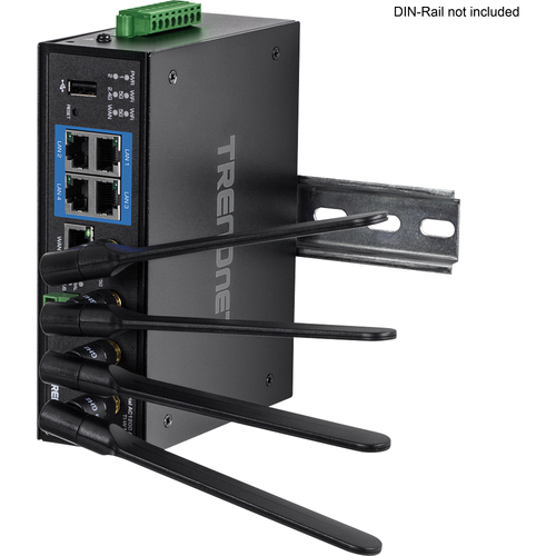 Trendnet TI-W100 wireless router Gigabit Ethernet Dual-band (2.4 GHz / 5 GHz) Black