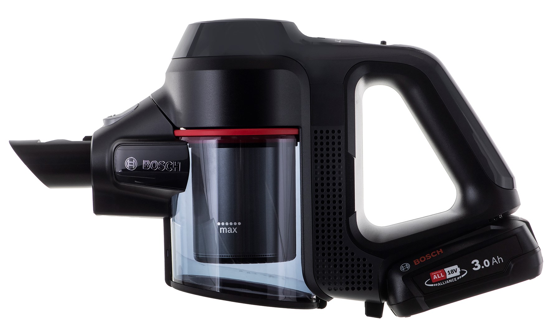 Bosch BBS712A stick vacuum/electric broom 2-in-1 stick vacuum Battery Dry Hygiene Filter Bagless 0.3 L Graphite