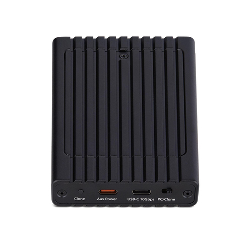 StarTech.com Dual-Bay M.2 NVMe Enclosure and Standalone Duplicator, 1:1 NVMe Cloner and SSD Enclosure, USB-C 10Gbps, Dual M.2 NVMe Reader and Offline Cloner, TAA