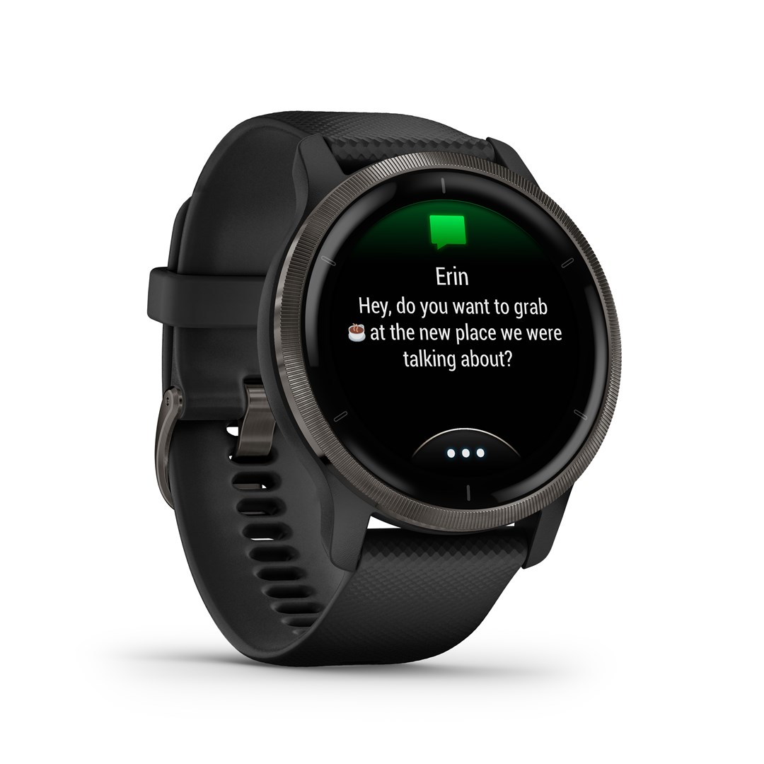 Garmin Venu 2 3.3 cm (1.3") AMOLED 45.4 mm Digital 416 x 416 pixels Touchscreen Wi-Fi GPS (satellite)