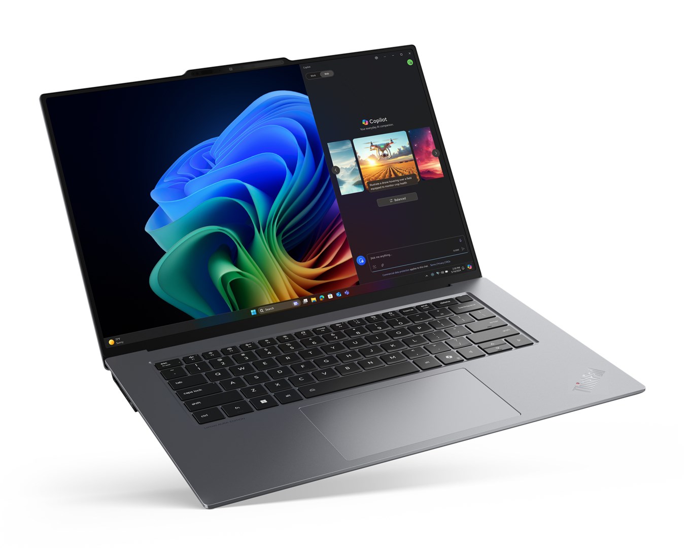 Lenovo ThinkPad X9-15 Gen 1 Copilot+ PC Intel Core Ultra 7 258V Laptop 38.9 cm (15.3") Touchscreen 2.8K 32 GB LPDDR5x-SDRAM 1 TB SSD Wi-Fi 7 (802.11be) Windows 11 Pro French Grey