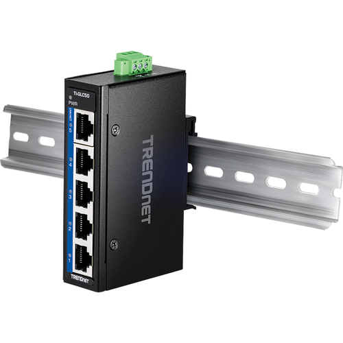 Trendnet TI-GLC50 network switch Unmanaged Gigabit Ethernet (10/100/1000) Black