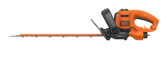Black & Decker Black + Decker Elektro-Heckenschere (500W  50 cm Schwertlänge  22 mm Schnittstärke  Bügel-Zweithandgriff und transparentem Handschutz  für mittlere bis große Hecken)