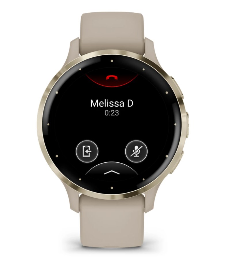 Garmin Venu 3S 3.05 cm (1.2") AMOLED 41 mm Digital 390 x 390 pixels Touchscreen Gold, Grey Wi-Fi GPS (satellite)