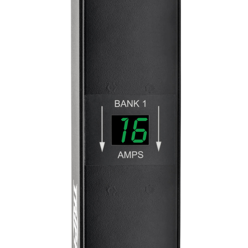Tripp Lite PDUMV32HV 7.7kW Single-Phase Local Metered PDU, 200-240V Outlets (8 C19 and 40 C13), IEC-309 32A Blue Input, 10 ft. (3.05 m) Cord, 0U Vertical, TAA, 70 in.