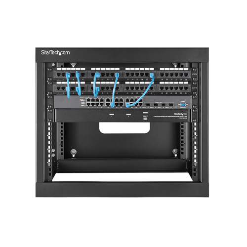 StarTech.com 8U Hinged Open Frame Wall-Mount Server Rack - 22 in. Deep