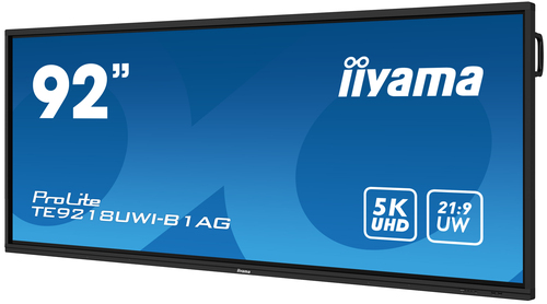 iiyama 92” Ultra-wide Interactive 5K UHD display with 21:9 panoramic view