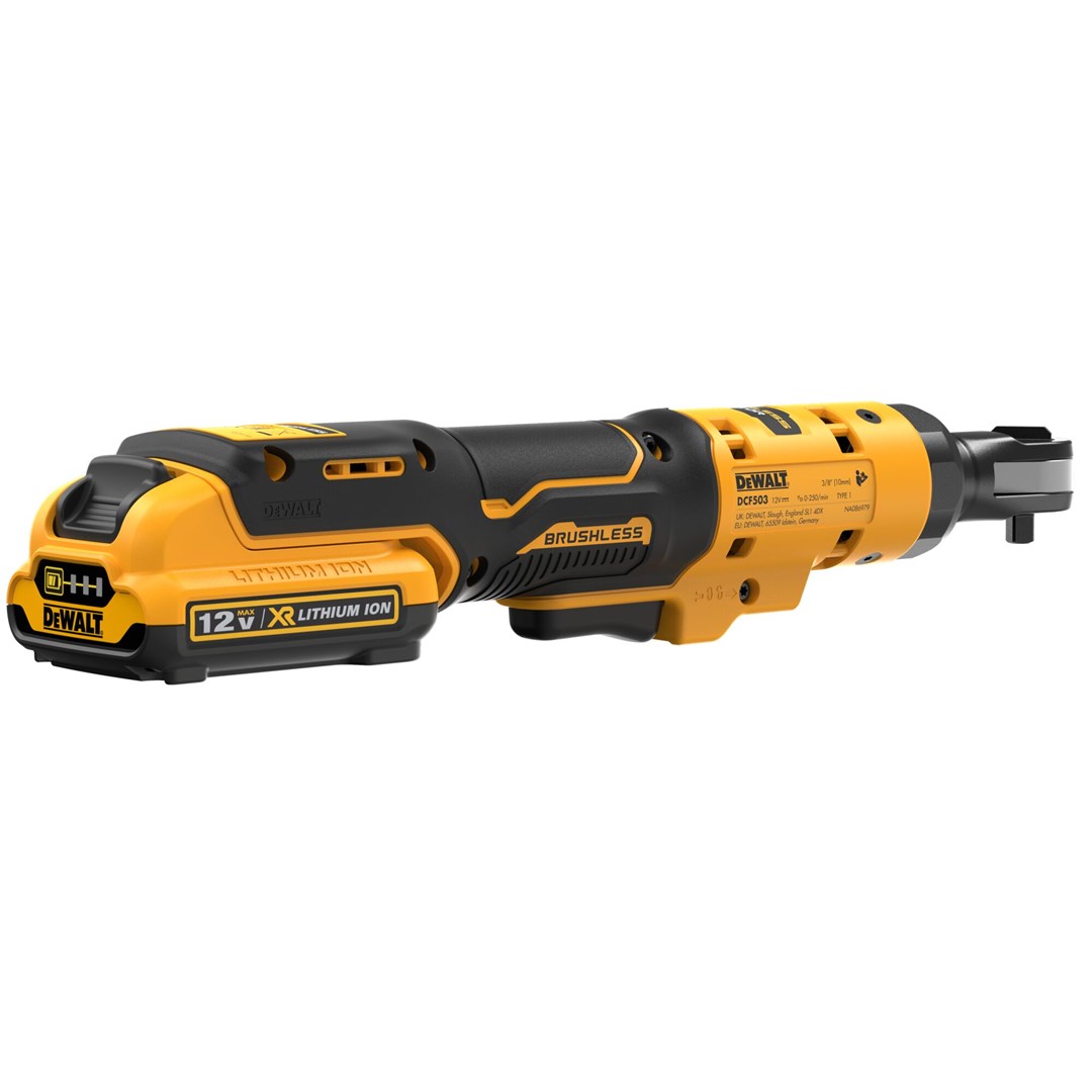 DEWALT RATCHET 12V 3/8  81Nm WITHOUT AKU. AND ORDER. WITH EXTENDED DCF503EN HEAD