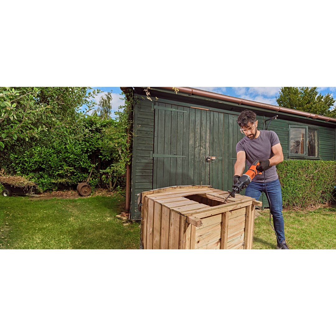 Black & Decker BES301-QS reciprocating saw 2800 spm 750 W Black  Orange