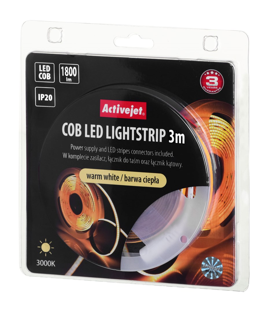 Activejet AJE-COB 3m ciep strip light Universal strip light Indoor