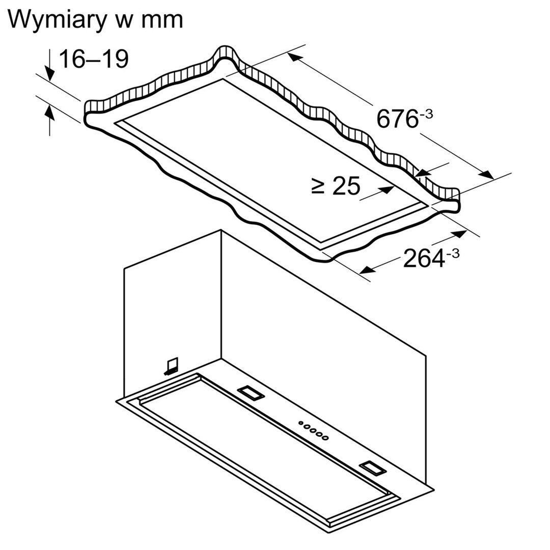 Bosch Serie 8 DLN78PC60 cooker hood Built-in Black A++ 590 m³/h