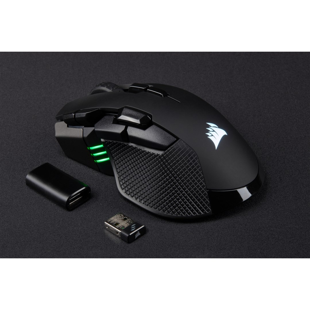 Corsair IRONCLAW RGB mouse Gaming Right-hand RF Wireless + Bluetooth + USB Type-A Optical 18000 DPI