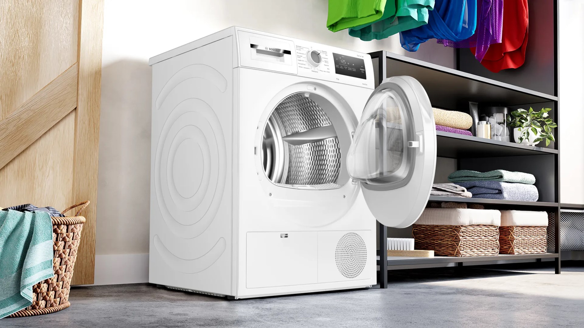 BOSCH WTH85077PL Series 4 Heat Pump Washer Dryer 8kg White