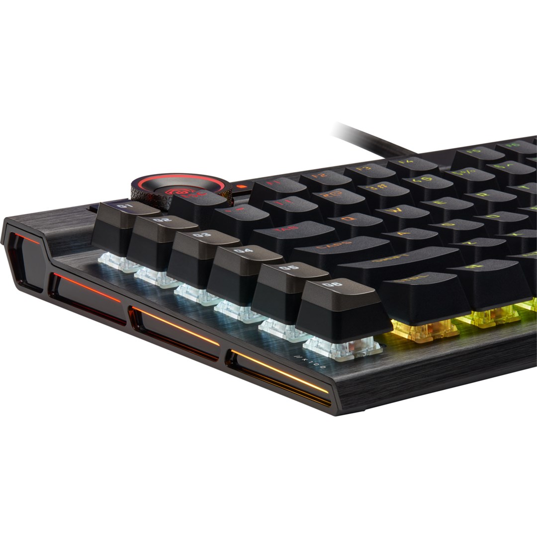 Corsair K100 RGB Optical-Mechanical Gaming keyboard USB QWERTZ German Black