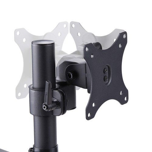 StarTech.com Triple Monitor Desk Mount For Up To Three 27in Screens, VESA 75x75/100x100, Tool-Less Arm Adjustments, C-Clamp/Grommet Mount, Spring-Assisted Arms