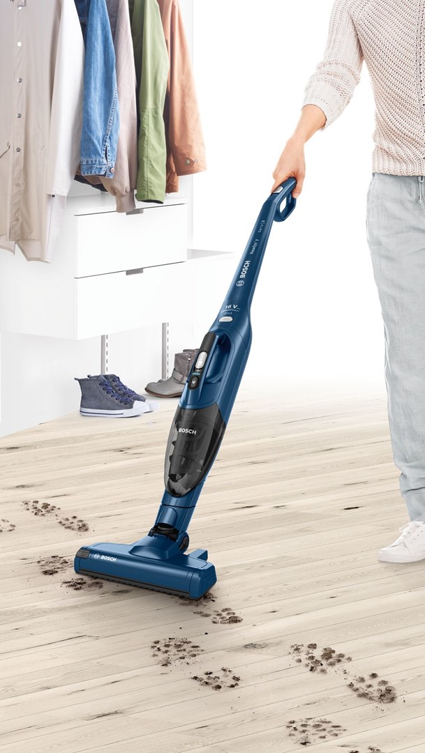 Bosch Serie 2 BBHF216 stick vacuum/electric broom 2-in-1 stick vacuum Battery Dry Bagless Blue