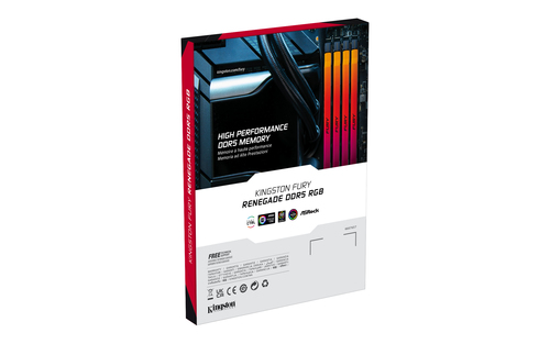 Kingston Technology FURY 32GB 6400MT/s DDR5 CL32 DIMM Renegade RGB XMP
