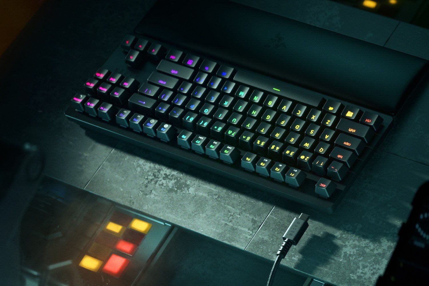 Razer Huntsman V2 Tenkeyless keyboard Gaming USB QWERTY US English Black