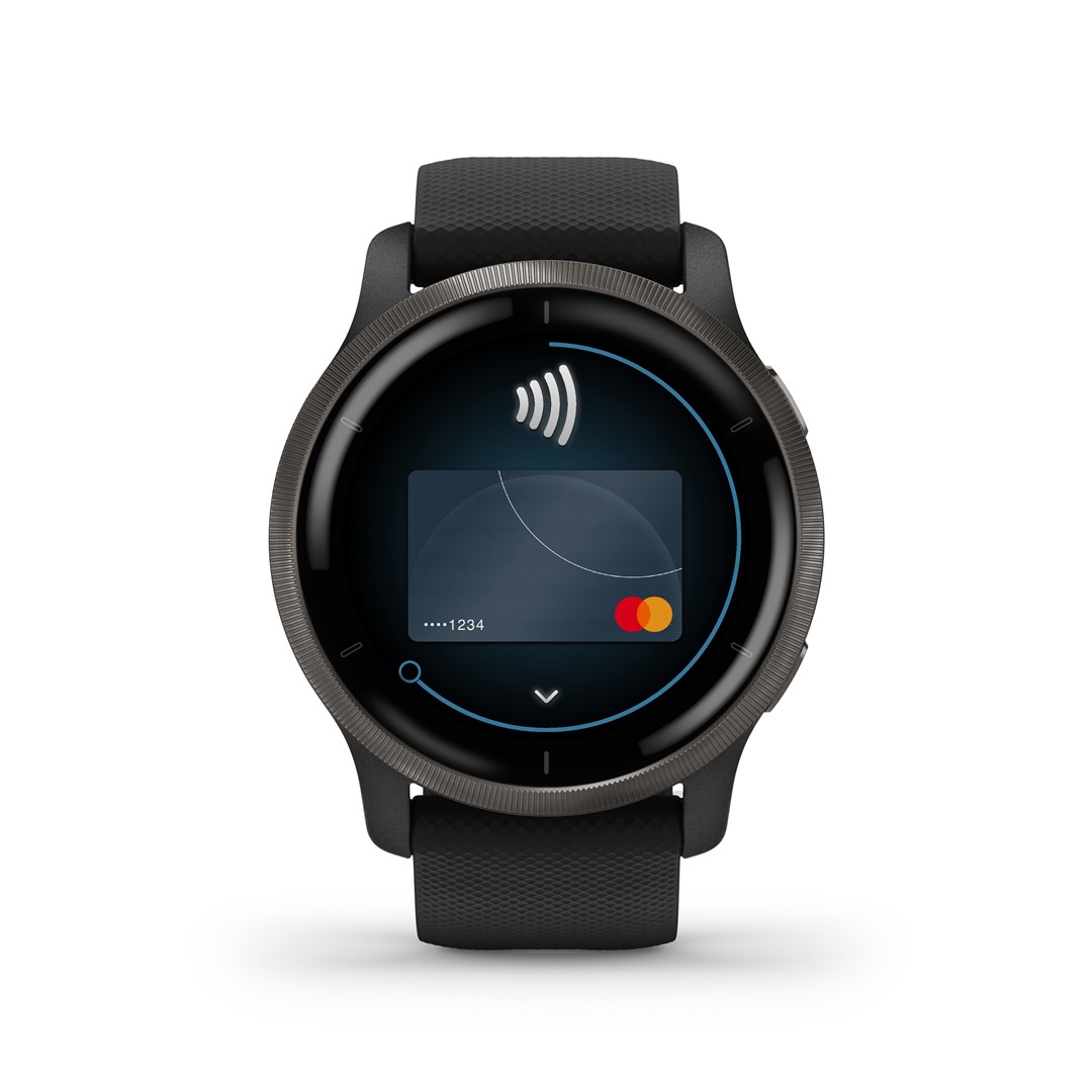 Garmin Venu 2 3.3 cm (1.3") AMOLED 45.4 mm Digital 416 x 416 pixels Touchscreen Wi-Fi GPS (satellite)