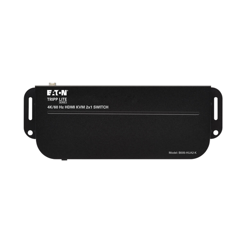 Tripp Lite B005-HUA2-K 2-Port HDMI/USB KVM Switch - 4K 60 Hz, HDR, HDCP 2.2, IR, USB Sharing, USB 3.0 Cables