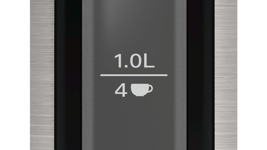 Bosch TWK3P420 electric kettle 1.7 L 2400 W Black, Stainless steel