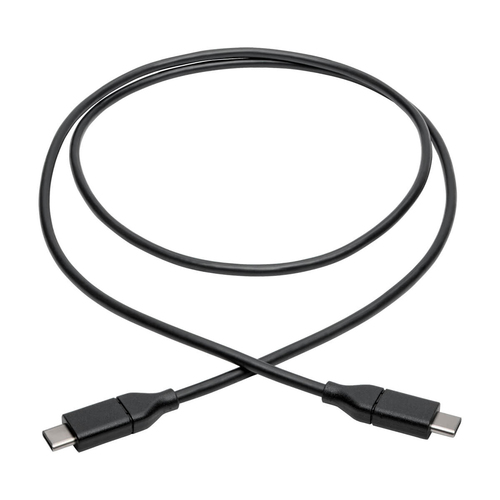Tripp Lite U040-003-C-5A USB-C Cable (M/M) - USB 2.0, 5A (100W) Rated, 3 ft. (0.91 m)