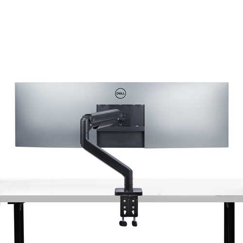 StarTech.com Monitor Desk Mount for up to 49in 32:9 Ultrawide Curved Screens, Mechanical Spring Arm, C-Clamp/Grommet, Tool-Less Adjustment, Max 44lb/20kg