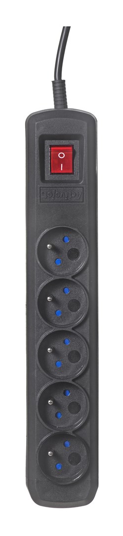 Activejet black power strip with cord ACJ COMBO 5G/3M/BEZP. AUTO/CZ