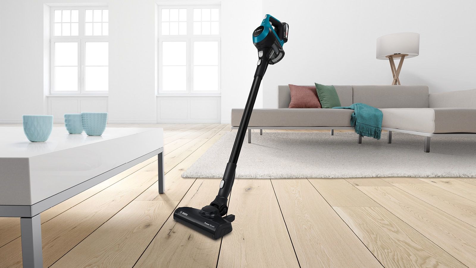 Bosch Serie 6 BBS611LAG stick vacuum/electric broom 2-in-1 stick vacuum Battery Dry Bagless 0.3 L Blue 2.5 Ah